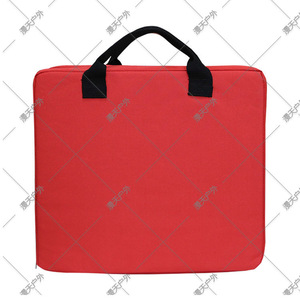 Outdoor Chair <b>Cushion</b> With Backrest Red Portable <b>Rectangular</b> Seat Pad For Plaza Stadium Use - Product Image 4