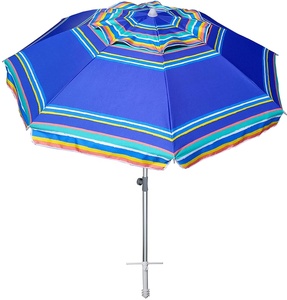 Meilleurs parasols de <span class=keywords><strong>plage</strong></span> pliables imperméables compacts et grands pour le sable, résistants au <span class=keywords><strong>vent</strong></span>, portables, 7 pieds, parasols de piscine d'extérieur - Product Image 2