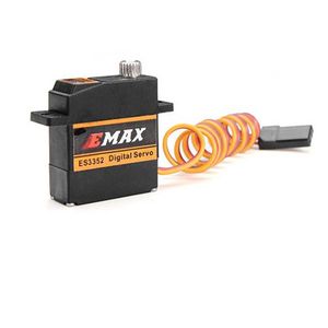 Servomoteur numérique miniature EMAX ES3352 12,4g à engrenages métalliques, couple de coupure 2,4/2,8 Kgf.cm, dimensions 23,17x9,17x24,05mm pour RC - Product Image 4
