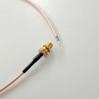 Cable de Antena RG316 de Alta Calidad con Conector SMA RP Hembra para Montaje en Panel y Conector para Sonda Preparada