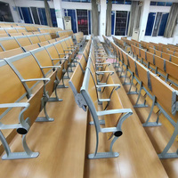 Mobilier personnalisé pour auditorium scolaire et salle de théâtre - Sièges en rangée pour salle de conférence et salle de classe avec échelle, pupitres et chaises