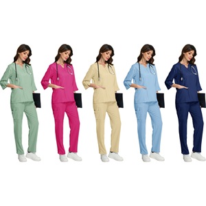 Unisex <b>Scrub</b> Suit Set Moisture Wicking Quick Dry Medical Uniform For Hospital Use S XXL - Product Image 4