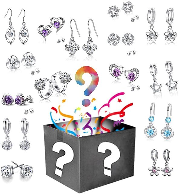 Mystery Box Jewelry 10PCS Different Various Type a Box As a Unit Wholesale Lucky Bag Fashion Jewelry
