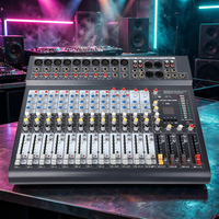 Console de mixage audio 16 canaux avec 8 effets numériques DSP, Bluetooth, USB, en métal, pour karaoké et spectacles sur scène