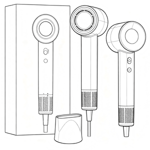 <span class=keywords><strong>Asciugacapelli</strong></span> Elettrico Professionale OEM ad Alta Velocità con Ioni Negativi, Strumento di Styling per Asciugatura Rapida - Product Image 1
