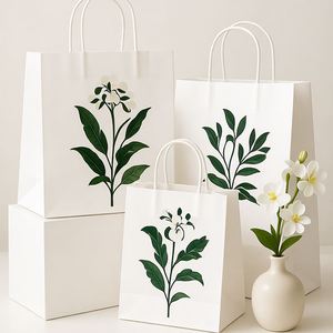 Bolsas de Papel Kraft Premium para Empaquetado de Compras de Lujo, Logotipo Personalizado Directo de Fábrica - Product Image 1