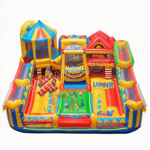 Thương mại cấp lớn ngoài trời <span class=keywords><strong>Inflatable</strong></span> lâu đài nhà máy trực tiếp tùy chỉnh cho bên công viên cho thuê trẻ em trượt Trampoline Combo - Product Image 2