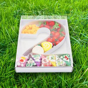 Caja de Regalo de Cartón con Forma de Número, Rellenable con Fresas, para Regalos Dulces de Boda, con Tapa - Product Image 1