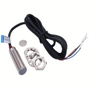 Cảm biến hội trường NJK-5002C công tắc từ gần 10mm đồng thau mạ niken M12 ba dây NPN thường mở phát hiện từ tính - Product Image 1