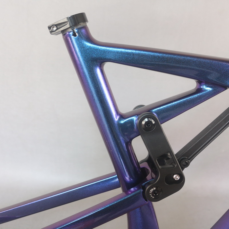 Seraph MTB Frame - Full Suspension Carbon Fiber Chameleon Paint