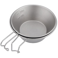 Outdoor Titanium Sierra Cup stoviglie arrampicata portatile pieghevole ciotola Picnic attrezzatura da campeggio Bushcraft Nature Hike - Product Image 3