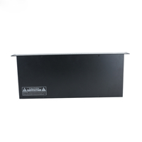Boîtier de serveur NAS mini 1U 19 pouces en aluminium anodisé noir peint sur mesure, en acier galvanisé, châssis d'amplificateur vierge