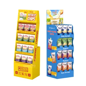 Présentoir de Logo en Carton ondulé personnalisé, étagère de sol POP Carton Promotion de produit présentoir de comptoir en Carton