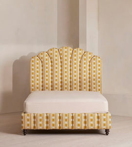 Роскошная гостиничная мебель, мягкий каркас кровати из массива дерева, Высокая Головка кровати, итальянская ткань, роскошный каркас кровати размера «<span class=keywords><strong>king</strong></span>-Size» - Product Image 3