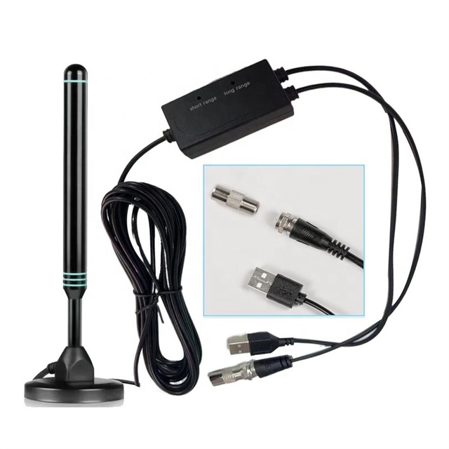 High Gain Indoor Outdoor Long Rnge Amplifier 470 862MHz TV Antenna Strongest Amplified Digital Tv Antenna
