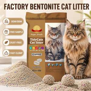Arena para Gatos de Bentonita Sostenible Tendencia 2026, Fácil de Limpiar, Aglomerante, Control de Olores, Biodegradable, Venta al por Mayor, Suministro OEM - Product Image 1