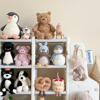 Jellycatt Peluche Sun bear Peanut Penguin, modèle trois étiquettes complètes, en coton PP, design gâteau d'anniversaire, hauteur 31-50cm
