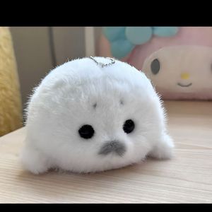 Ciondolo a forma di piccolo focale in peluche, fatto a mano, simulazione di guardiano dell'oceano, giocattolo a tema oceano, regalo - Product Image 3