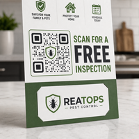 Cartes de visite personnalisées pour la lutte antiparasitaire, prospectus imprimés pour la génération de prospects dans les quartiers, pour le contrôle des termites et des moustiques, faible MOQ 200 pièces