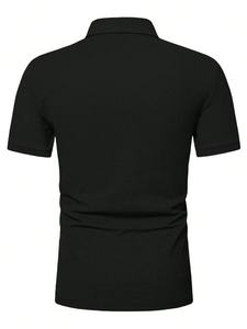 Commerce transfrontalier Europe-Amérique : Nouvelle chemise décontractée à manches courtes pour homme, idéale pour le sport et le fitness, avec col à revers. - Product Image 5
