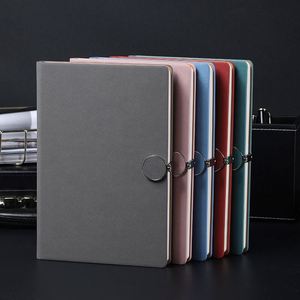 A5 Round Buckle Simple Office Notebook Business Notebook with Custom logo Print - Product Image 1