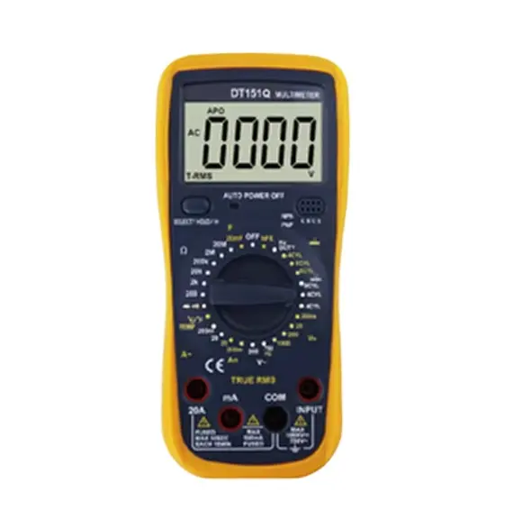 Sécurité haute qualité tenu dans la main Original multimètre numérique compteur de puissance écran Lcd multimètre stockage Dimensions température