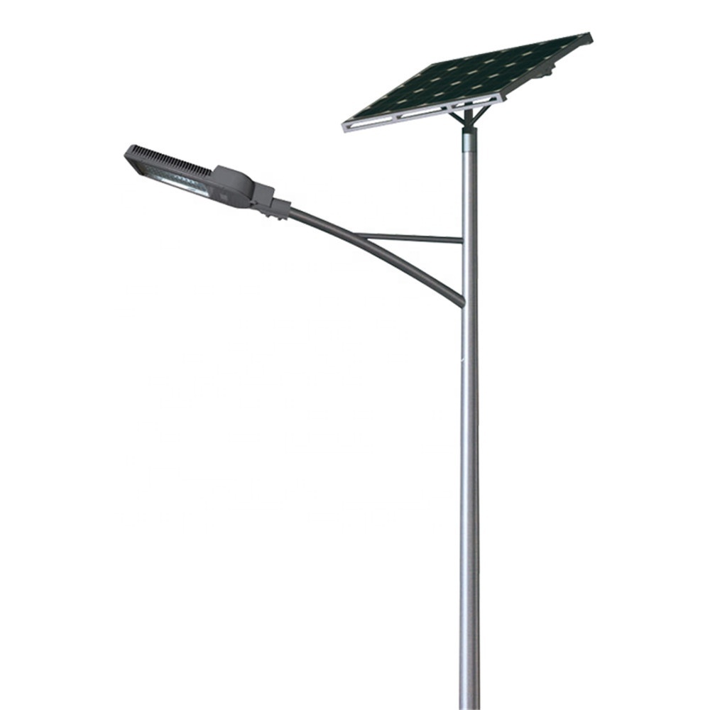 50w 80w 100W poste de Luz LED panel solar integrado farola solar mixta farola solar mixta farola solar
