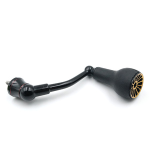 Poignée de moulinet de pêche Shimano Vanford 63 mm en fibre de carbone 27 mm TPE noir et or, pièce de conversion F17384B - Product Image 1