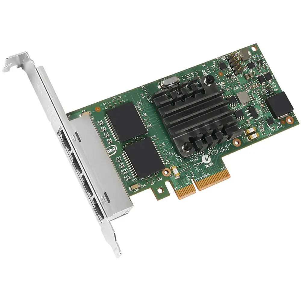 I350-T4V2 kartu antarmuka jaringan Pci-e X4, adaptor Server Quad-port 1GB pci-express