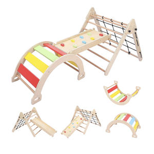 Niños de madera de escalada piklers arco <span class=keywords><strong>triangulo</strong></span> piklers Montessori Pickler triángulo niños escalada marco piklers triángulo conjunto - Product Image 1
