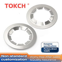 Custom Non Standard Stainless Steel Push on Retaining Ring Starlock Washer Fastener for Shaft Axle Rod End Quick Fastening