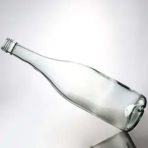 Botella De Cristal Clasico Con Forma Burdeos 750ml Para Vino Champagne