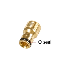 Raccord rapide en laiton 1/2'' 3/4'' 1'' avec coupe-circuit pour tuyau, surface lisse, adaptateur de raccord de robinet pour pistolet d'arrosage de jardin