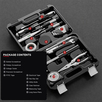 Ensemble d'outils multifonctionnels pour la maison, kit de réparation pour électriciens, entretien quotidien, acier au carbone, rangement complet d'outils
