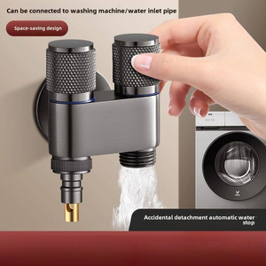 Robinet de pulvérisation pour <span class=keywords><strong>bidet</strong></span> à double commande G1/2, accessoire pour machine à laver les toilettes, cuisine, hôtel, vanne triangulaire en laiton - Product Image 4