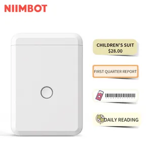 2022 NiiMbot D110 Portable Mini Wireless Blue Tooth Label Printer with 1 Roll Tape for Organization Small Business