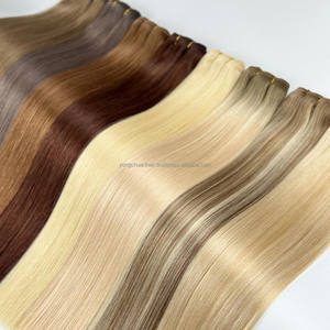 Extensiones de Cabello 100% Virgen con Cutícula Alineada, Cabello Real Ruso Remy, Doble Trama a Máquina, Estilo Ondulado Natural, Extensiones con Cinta Adhesiva, Todos los Colores - Product Image 2