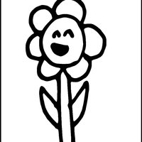 Pages à colorier Happy Daisy Flowers - Jouets de dessin amusants pour l'expression créative