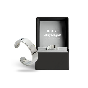 Hoexe แหวนแม่เหล็กสีเงินแบบพกพาสวมใส่สบายสำหรับผู้ชาย - Product Image 1