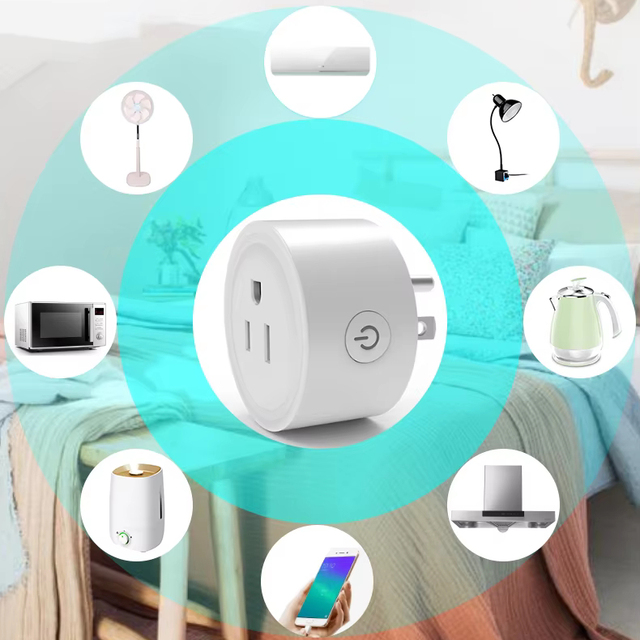 Tuya Smart Life APP Controlled Wifi Smart Plug Home Use Intelligent Socket Factory Direct Sale-US Standard Smart Home Product