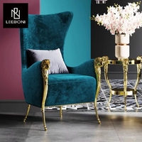 Fauteuil de salon personnalisé de haute qualité en tissu nubuck, canapé une place, fauteuil moderne de luxe