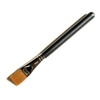 Pinceau de fond de teint plat en fibres synthétiques de 191 mm, manche en bois, fabriqué à Cangzhou, pour fond de teint liquide, crème BB, base de maquillage, fixation du maquillage