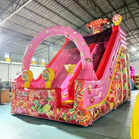 Structure gonflable avec toboggan aquatique 8 en 1, qualité commerciale, pour fêtes d'enfants, toboggan gonflable pour le plaisir en plein air