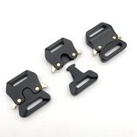 Métal Hommes Broche Automatique Latéral Libération Tactiques Personnalisées Laiton Blanc Clip à Dégagement Rapide Noir Ceinture Réglable Boucle en Aluminium