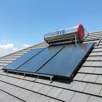 Chauffe-eau solaire domestique OEM BTE 300L avec réservoir intérieur émaillé, à branchement direct, autonome, pour utilisation extérieure/intérieure, classe A+++.