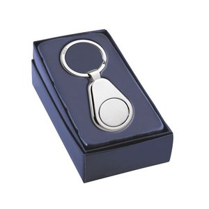 Elegante llavero con soporte para monedas de carrito de supermercado, impresión UV y offset, hecho de aleación y acero inoxidable, llavero metálico de moda. - Product Image 3