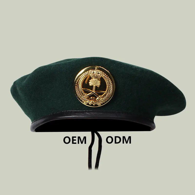 Chapeau béret promotionnel personnalisé Logo brodé pour hommes chapeau scout uniforme tactique béret laine formation béret d'hiver