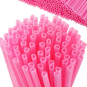 Disposable Paper Straws and Other plastic straw with shape on