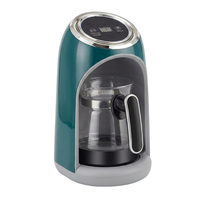 Cafetière turque avec écran tactile numérique, pot à café en acier inoxydable et verre, système d'alerte sonore pour café et lait, 300/500ML