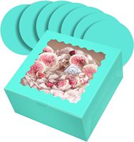 Vente en gros Boîtes à gâteaux personnalisées Boîte à gâteaux d'anniversaire de mariage avec fenêtre logo